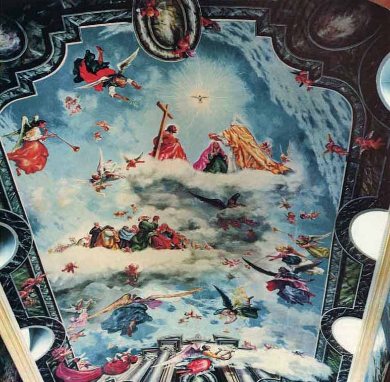 Americo and Eva Makk's ceiling mural from Manaus Brazil.