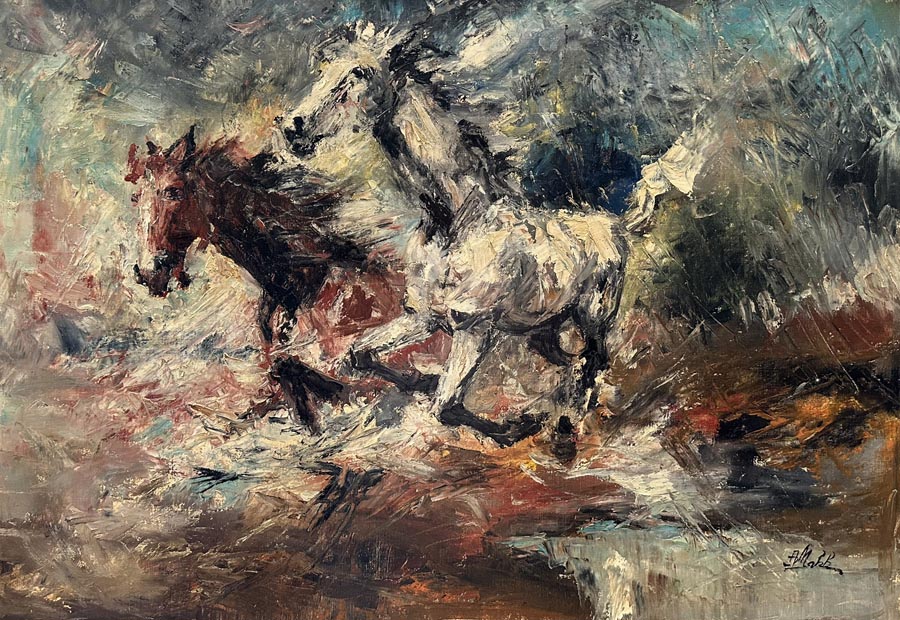 Speed by Americo Makk shows 3 horses running at high speed.